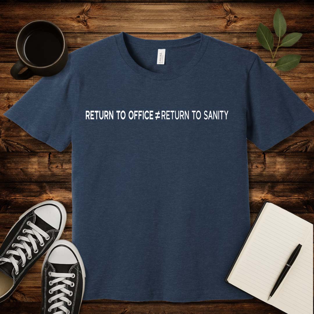 RTO Insanity T-Shirt-T-Shirt-S-Heather Navy-wearable sarcasm by Savage Tee Society