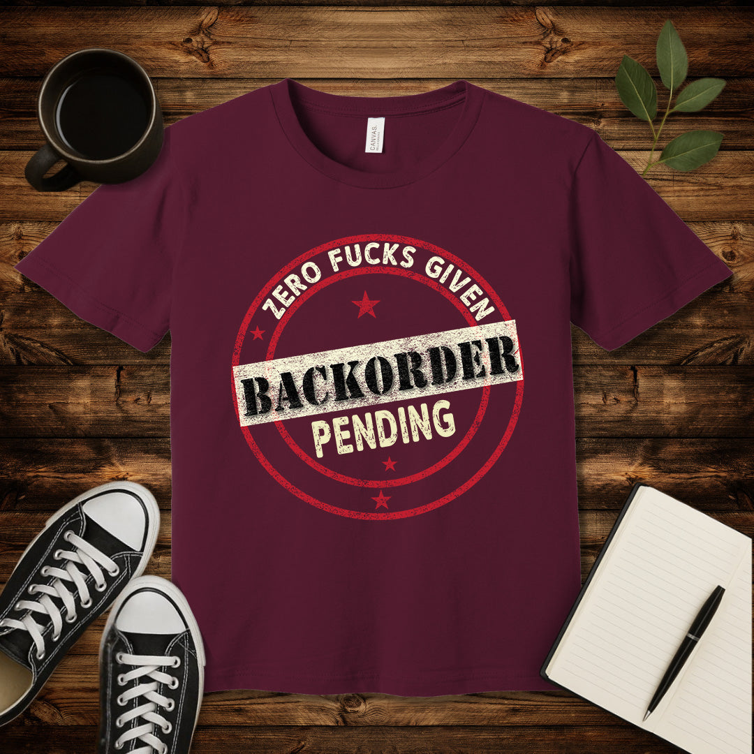 Zero Fucks Given T-Shirt-T-Shirt-Maroon-S-wearable sarcasm by Savage Tee Society