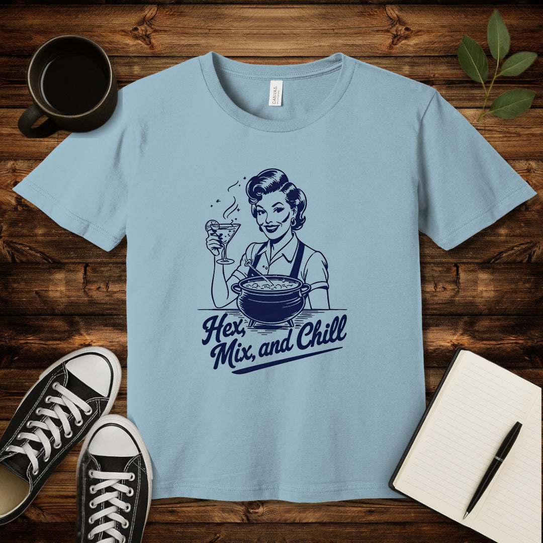 Hex Mix and Chill T-Shirt-T-Shirt-Light Blue-S-wearable sarcasm by Savage Tee Society