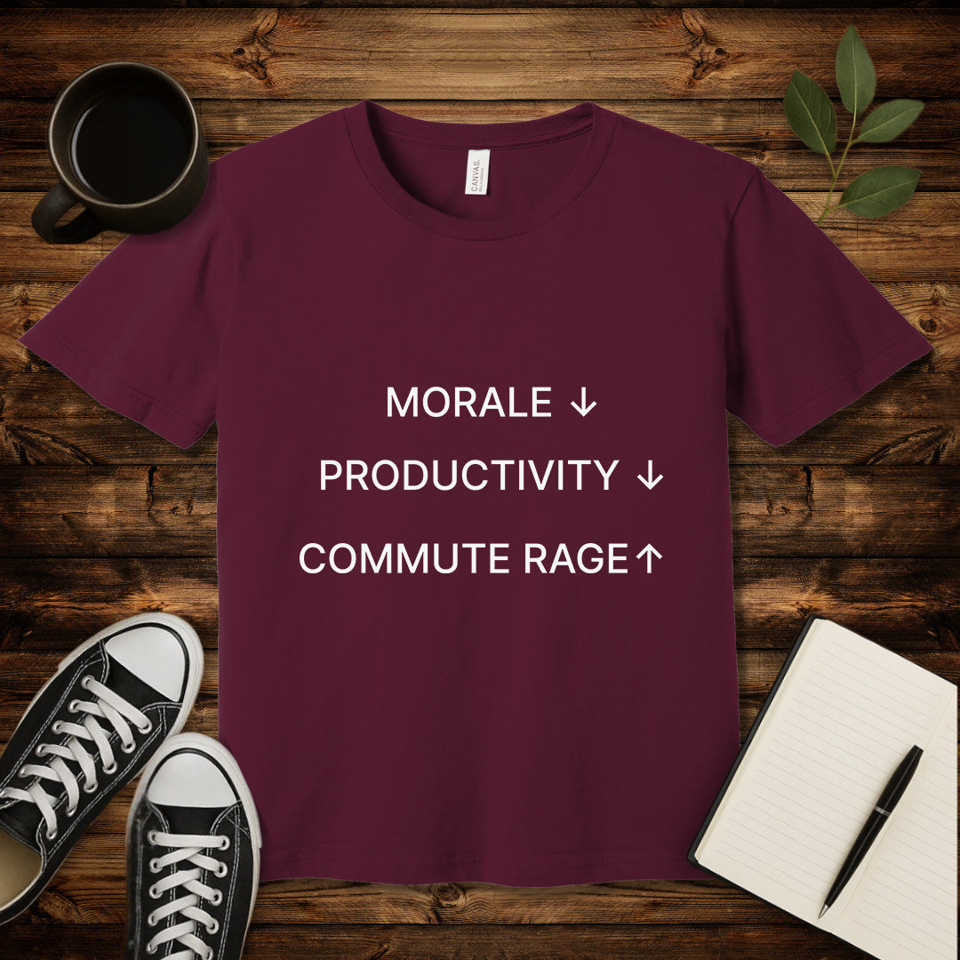 Commute Rage T-Shirt-T-Shirt-S-Maroon-wearable sarcasm by Savage Tee Society