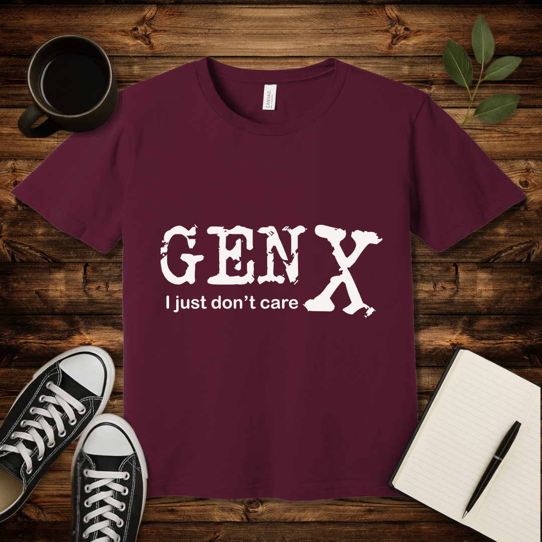 Gen X Don't Care T-Shirt-T-Shirt-Army-S-wearable sarcasm by Savage Tee Society