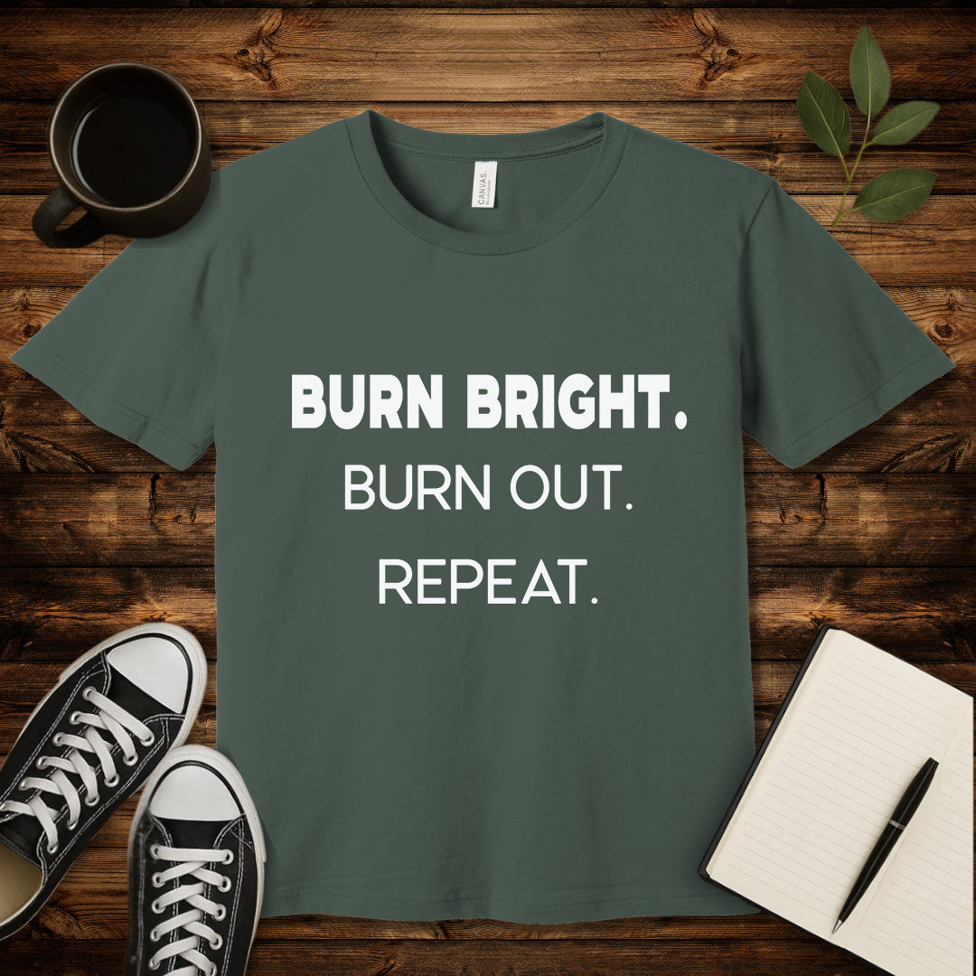 Burnout Loop T-Shirt-T-Shirt-S-Military Green-wearable sarcasm by Savage Tee Society