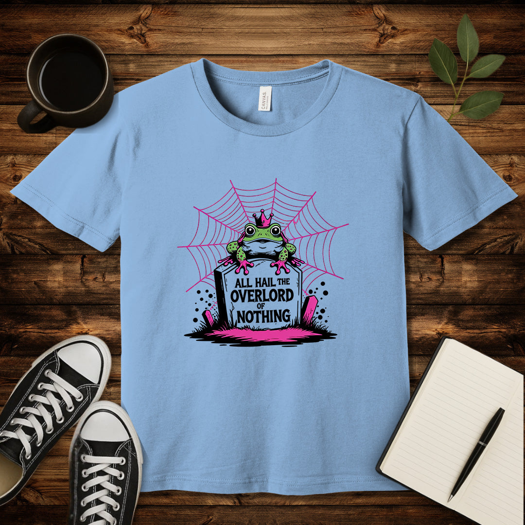 All Hail The Overlord of Nothing T-Shirt-T-Shirt-Baby Blue-S-wearable sarcasm by Savage Tee Society