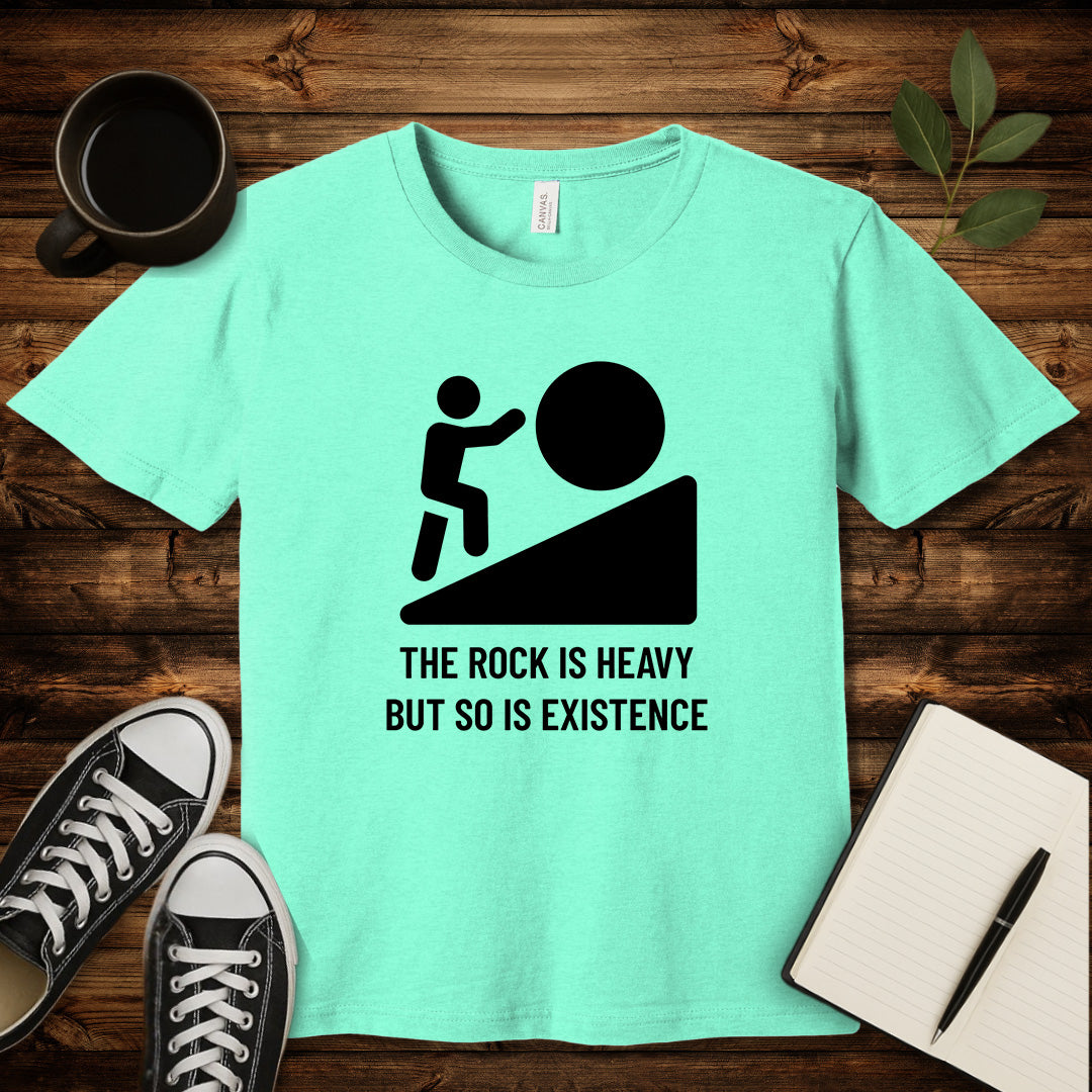 Heavy Existence T-Shirt-T-Shirt-Heather Mint-S-wearable sarcasm by Savage Tee Society