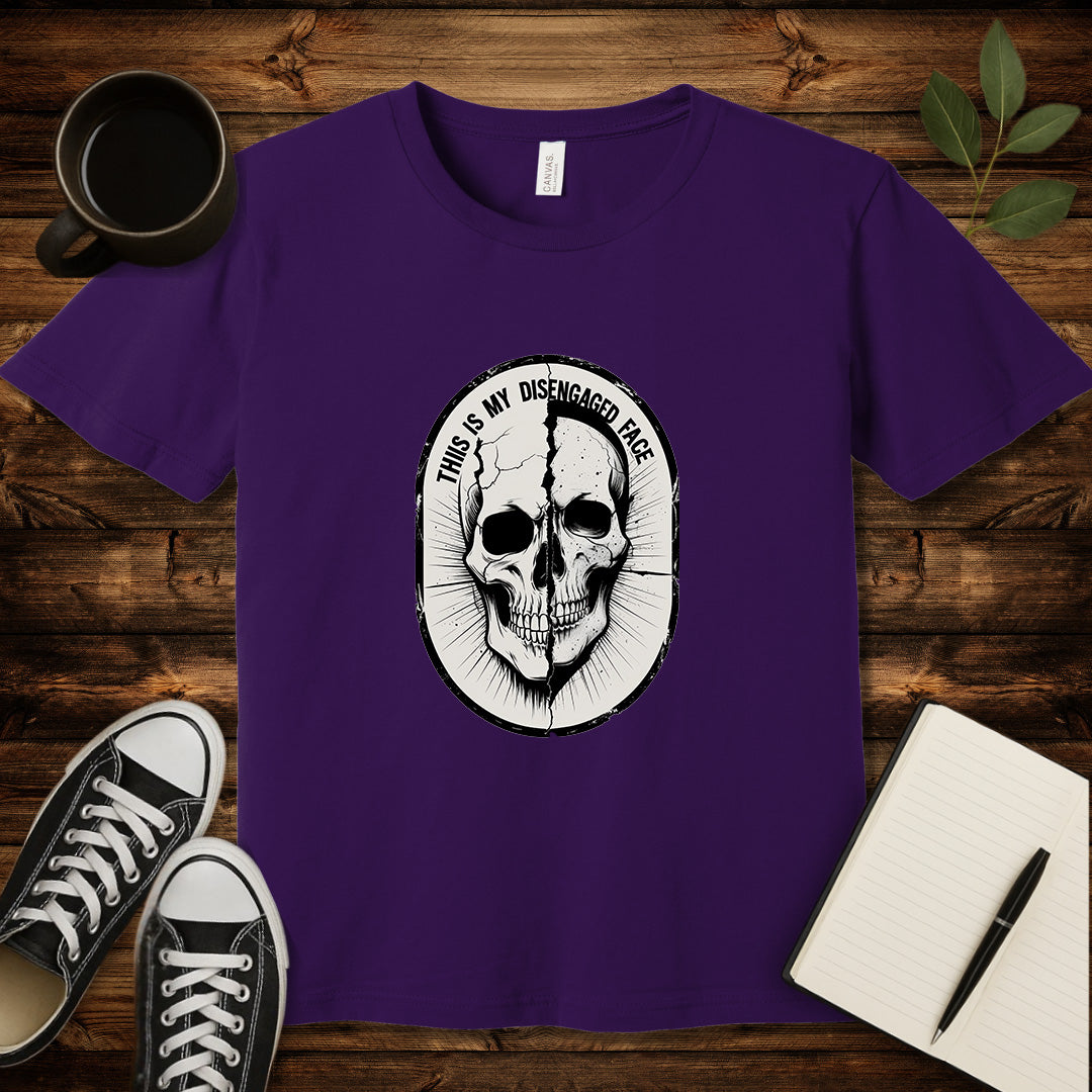 This Is My Disengaged Face T-Shirt-T-Shirt-Team Purple-S-wearable sarcasm by Savage Tee Society