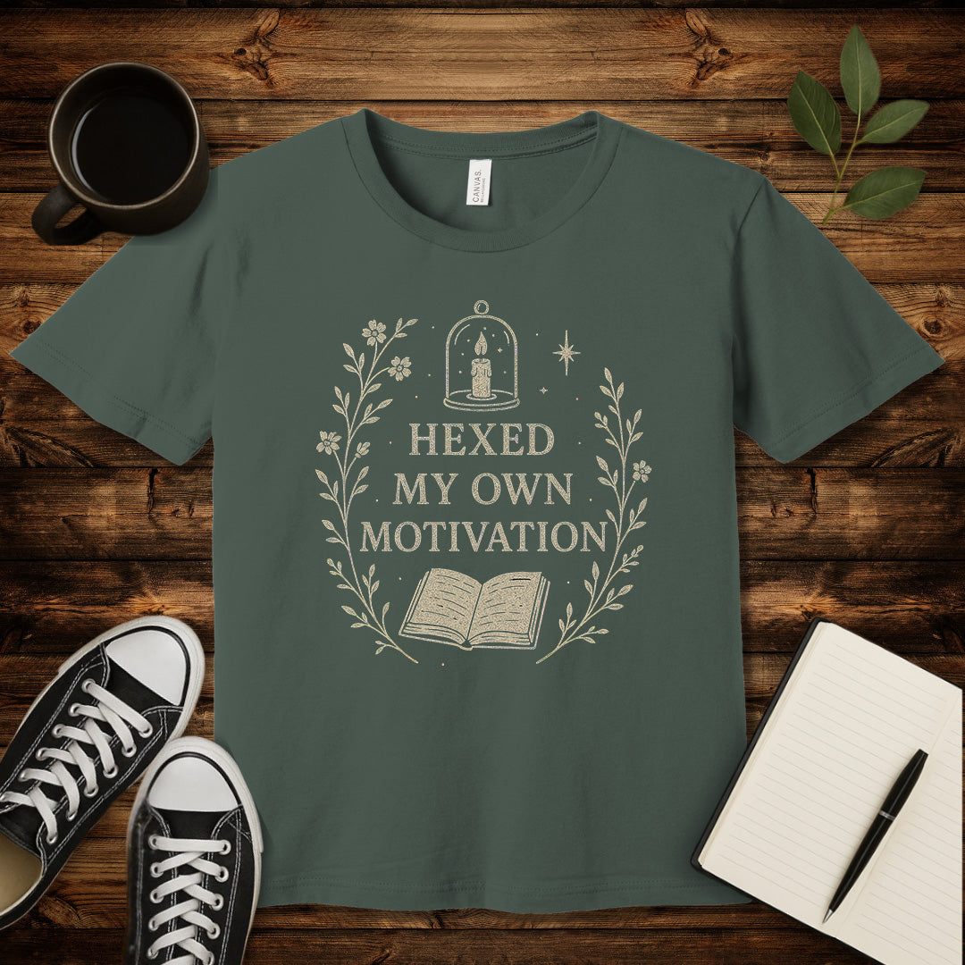 Hexed My Motivation T-Shirt-T-Shirt-Military Green-S-wearable sarcasm by Savage Tee Society