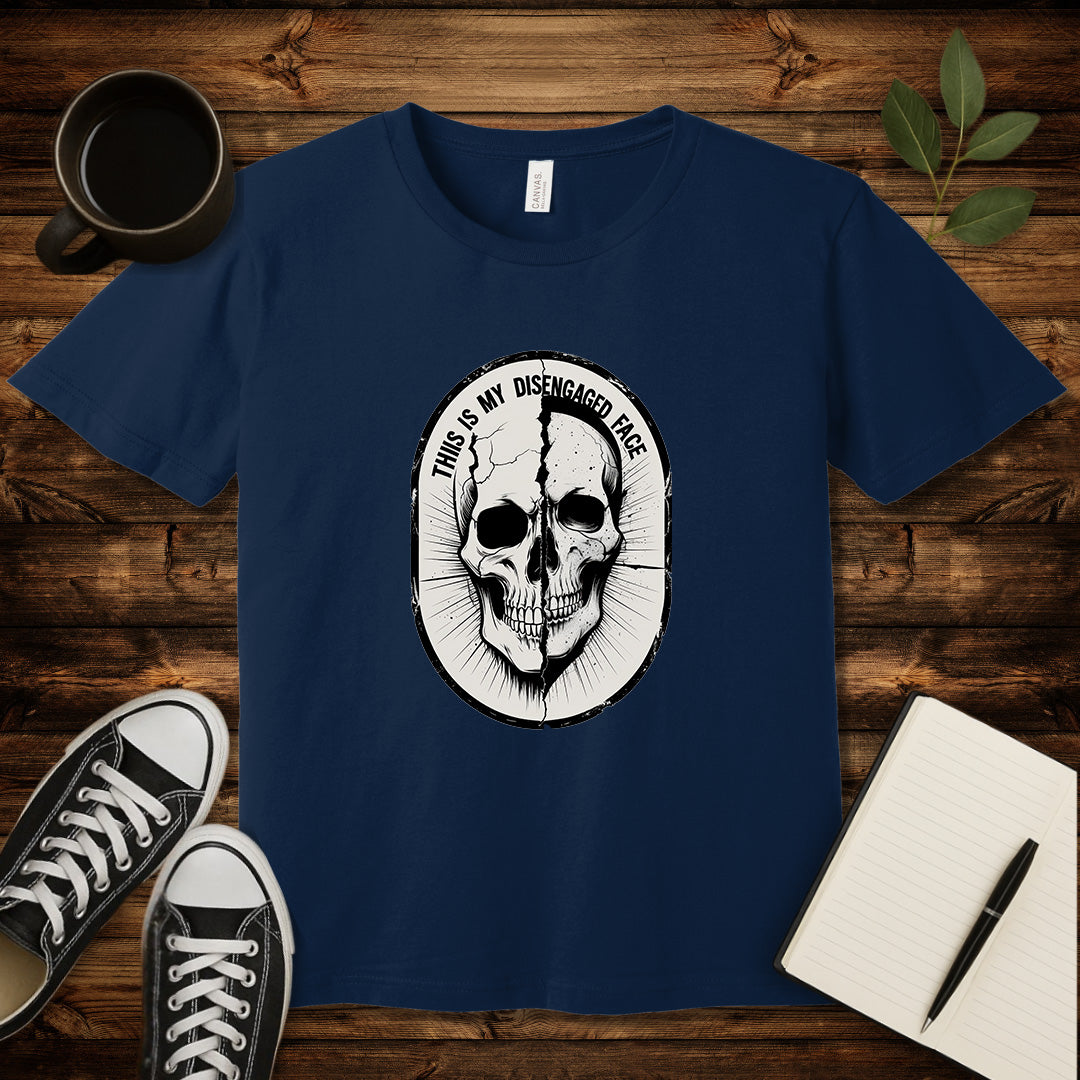 This Is My Disengaged Face T-Shirt-T-Shirt-Navy-S-wearable sarcasm by Savage Tee Society