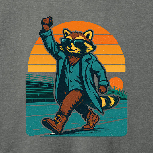 Breakfast Club Raccoon T-Shirt-T-Shirt-Asphalt-S-