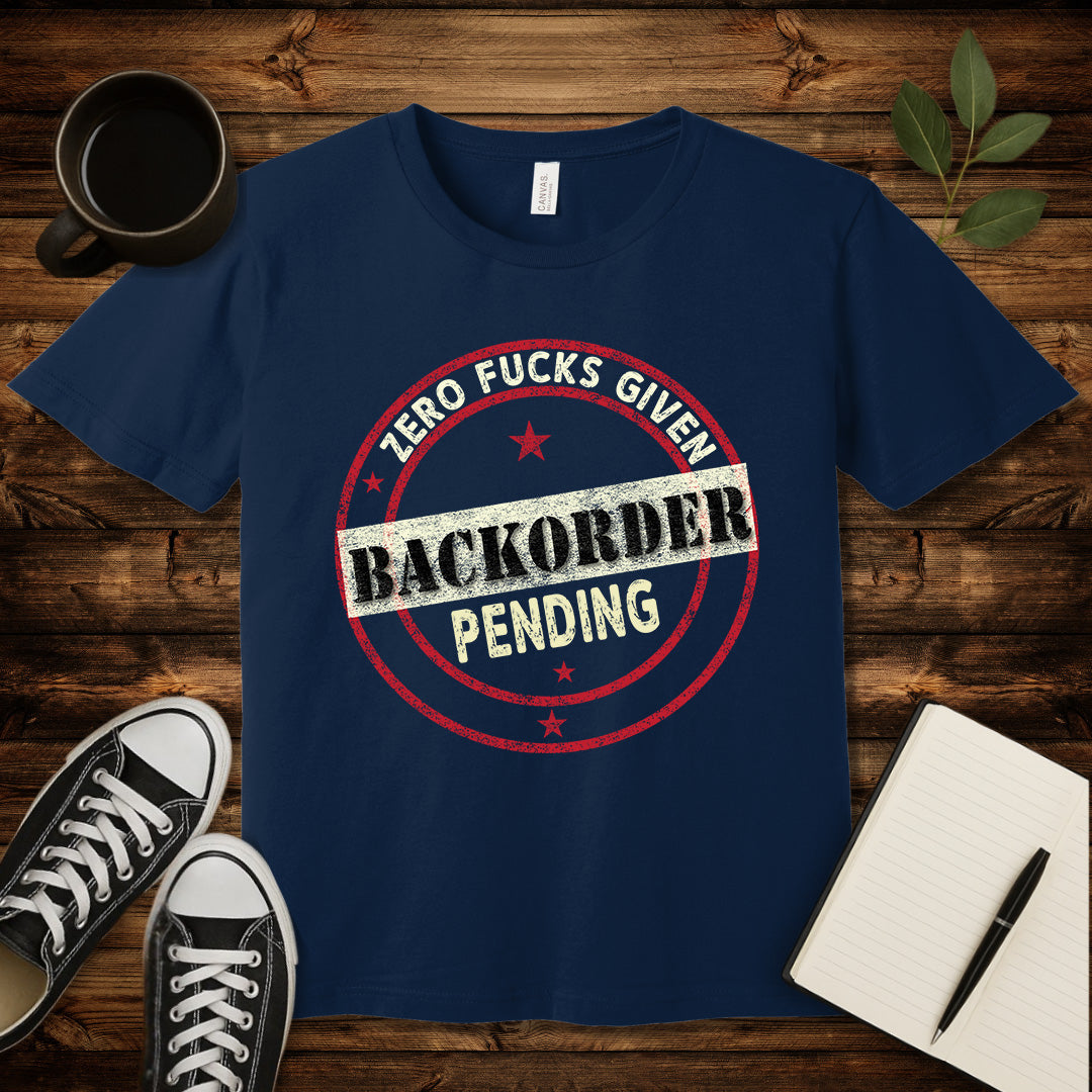 Zero Fucks Given T-Shirt-T-Shirt-Navy-S-wearable sarcasm by Savage Tee Society