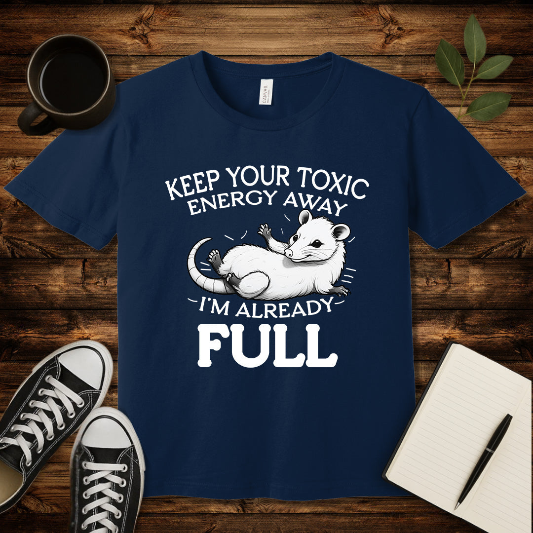 Keep Your Toxic Energy T-Shirt-T-Shirt-Navy-S-wearable sarcasm by Savage Tee Society