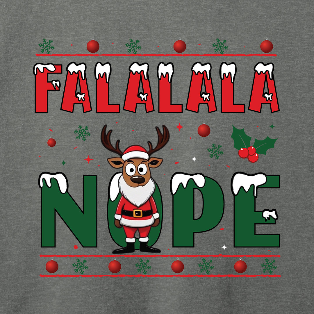 FALALALA NOPE T-Shirt-T-Shirt-Asphalt-S-
