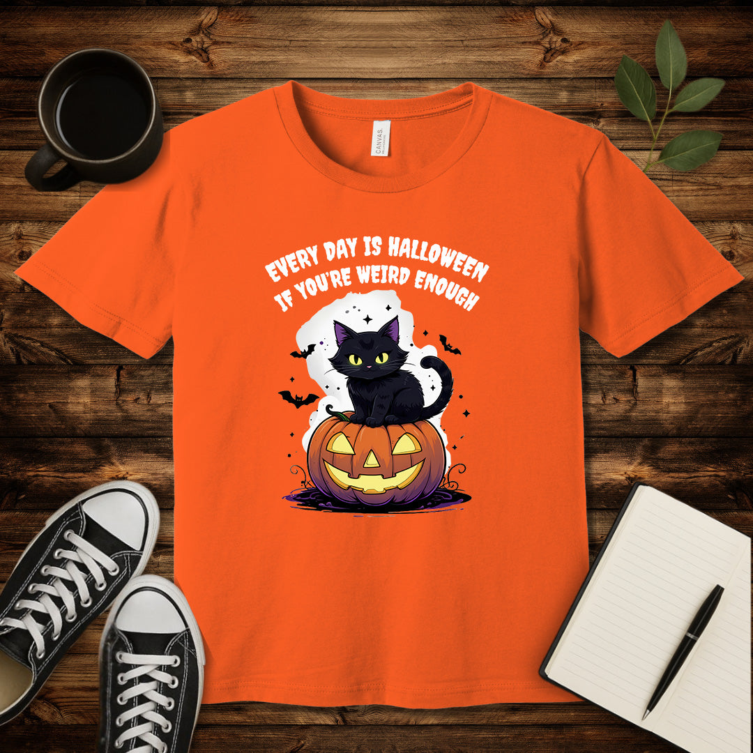 Weird Every Day Halloween T-Shirt-T-Shirt-Orange-S-wearable sarcasm by Savage Tee Society