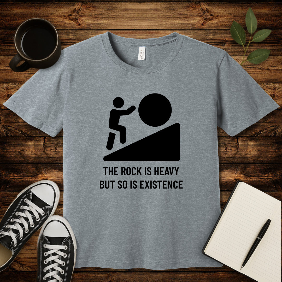 Heavy Existence T-Shirt-T-Shirt-Athletic Heather-S-wearable sarcasm by Savage Tee Society