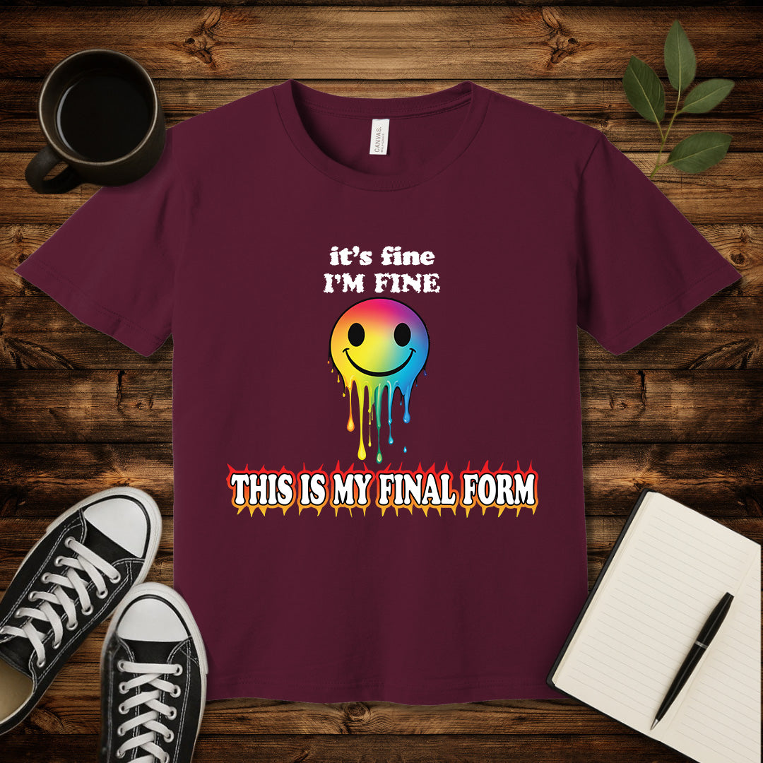 Final Form T-Shirt-T-Shirt-Maroon-S-wearable sarcasm by Savage Tee Society