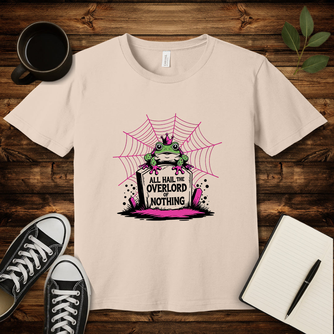 All Hail The Overlord of Nothing T-Shirt-T-Shirt-Soft Cream-S-wearable sarcasm by Savage Tee Society