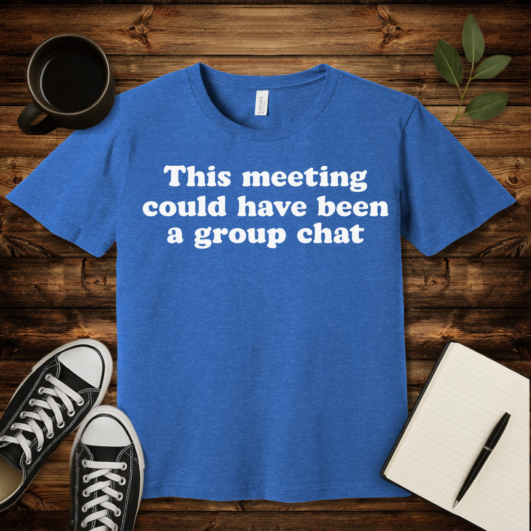 This Meeting Sucks T-Shirt-T-Shirt-Heather True Royal-S-wearable sarcasm by Savage Tee Society