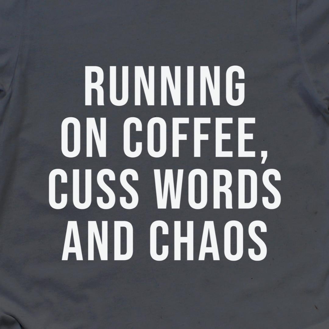Coffee and Cuss Words T-Shirt-T-Shirt-Deep Heather-S-