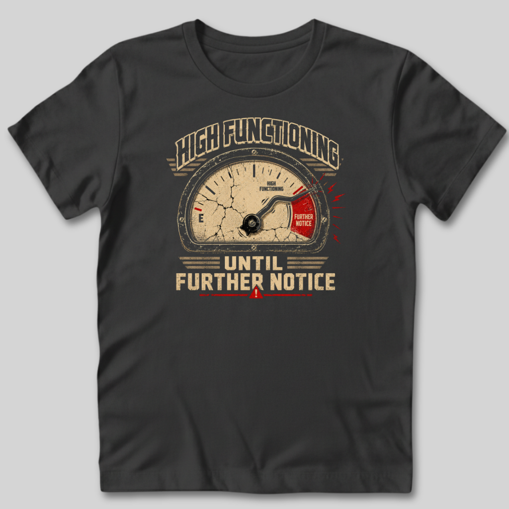 High Functioning Until Further Notice T-Shirt