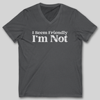 I Seem Friendly V-Neck T-Shirt