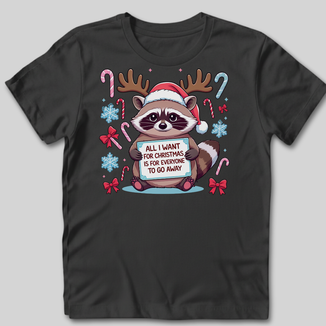 Go Away Anti-Social Christmas T-Shirt