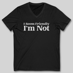I Seem Friendly V-Neck T-Shirt