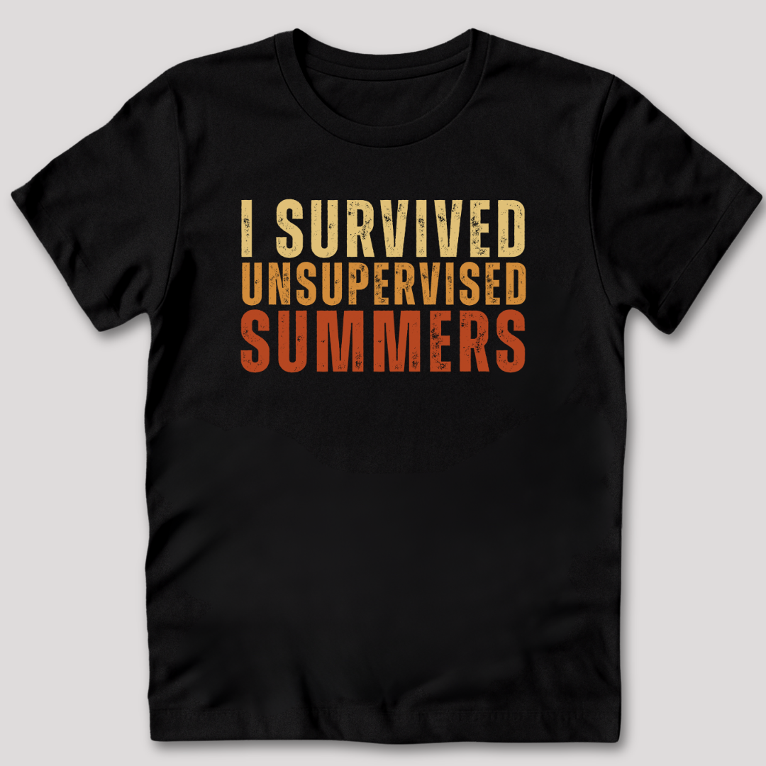 I Survived Unsupervised Summers T-Shirt