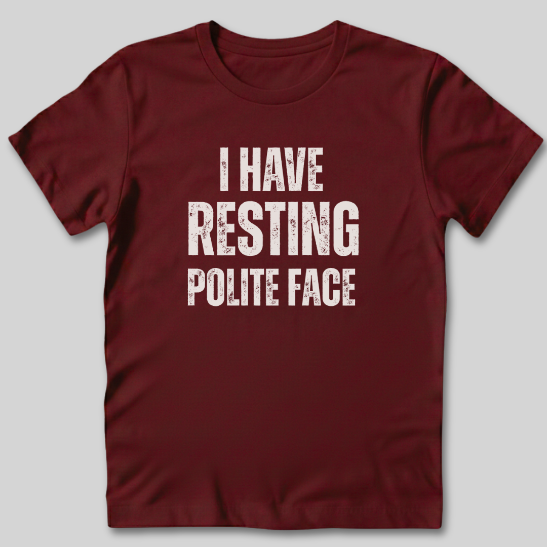 Resting Polite Face T-Shirt