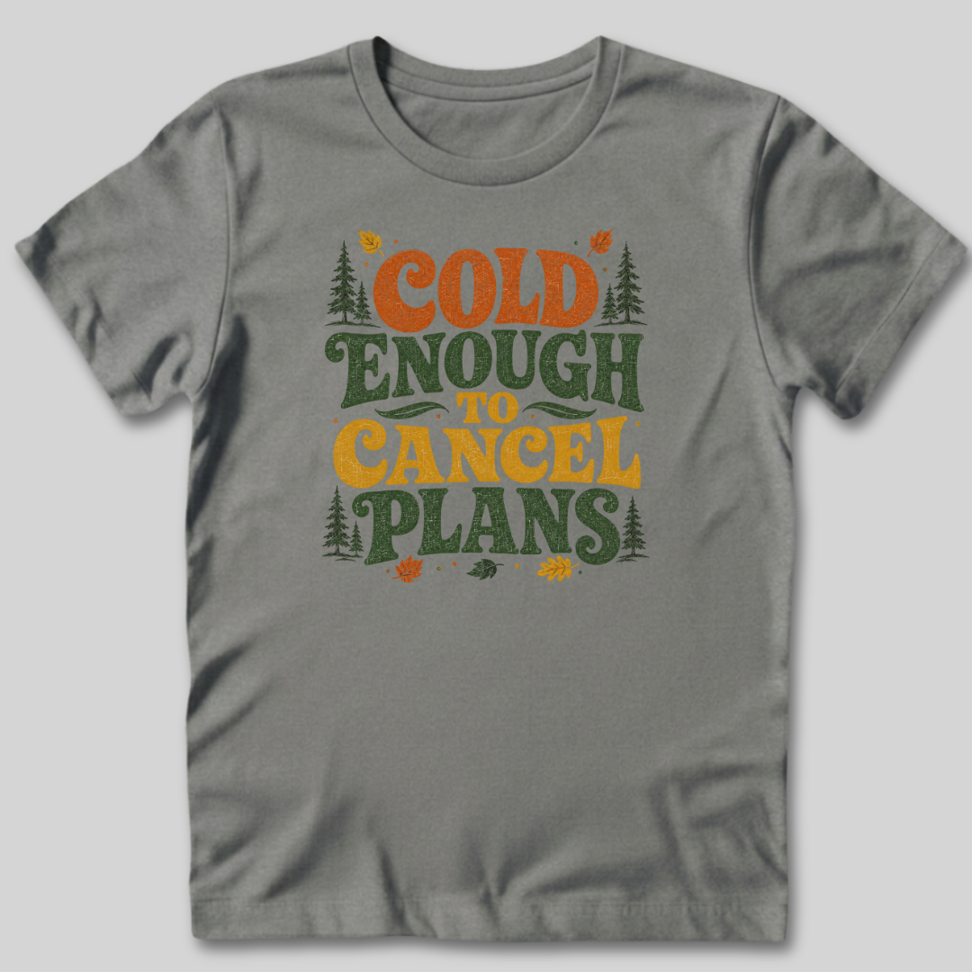 Cold Enough To Cancel Plans T-Shirt