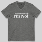 I Seem Friendly V-Neck T-Shirt
