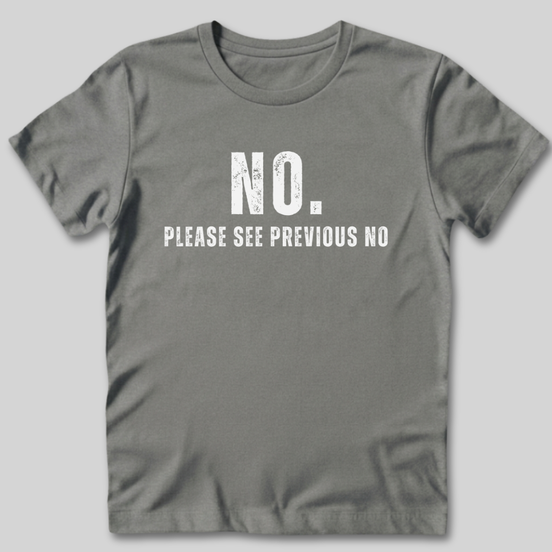 Please See Previous No T-Shirt