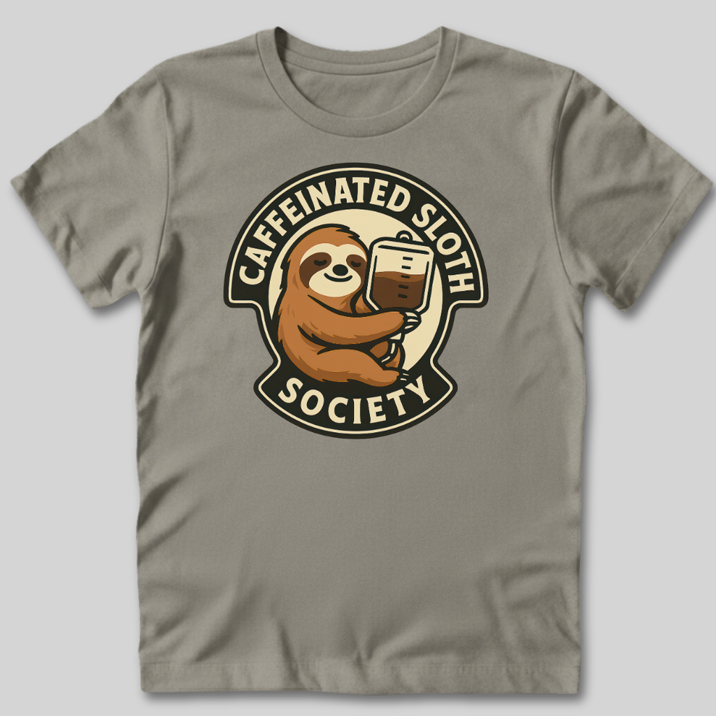 Caffeinated Sloth Society T-Shirt