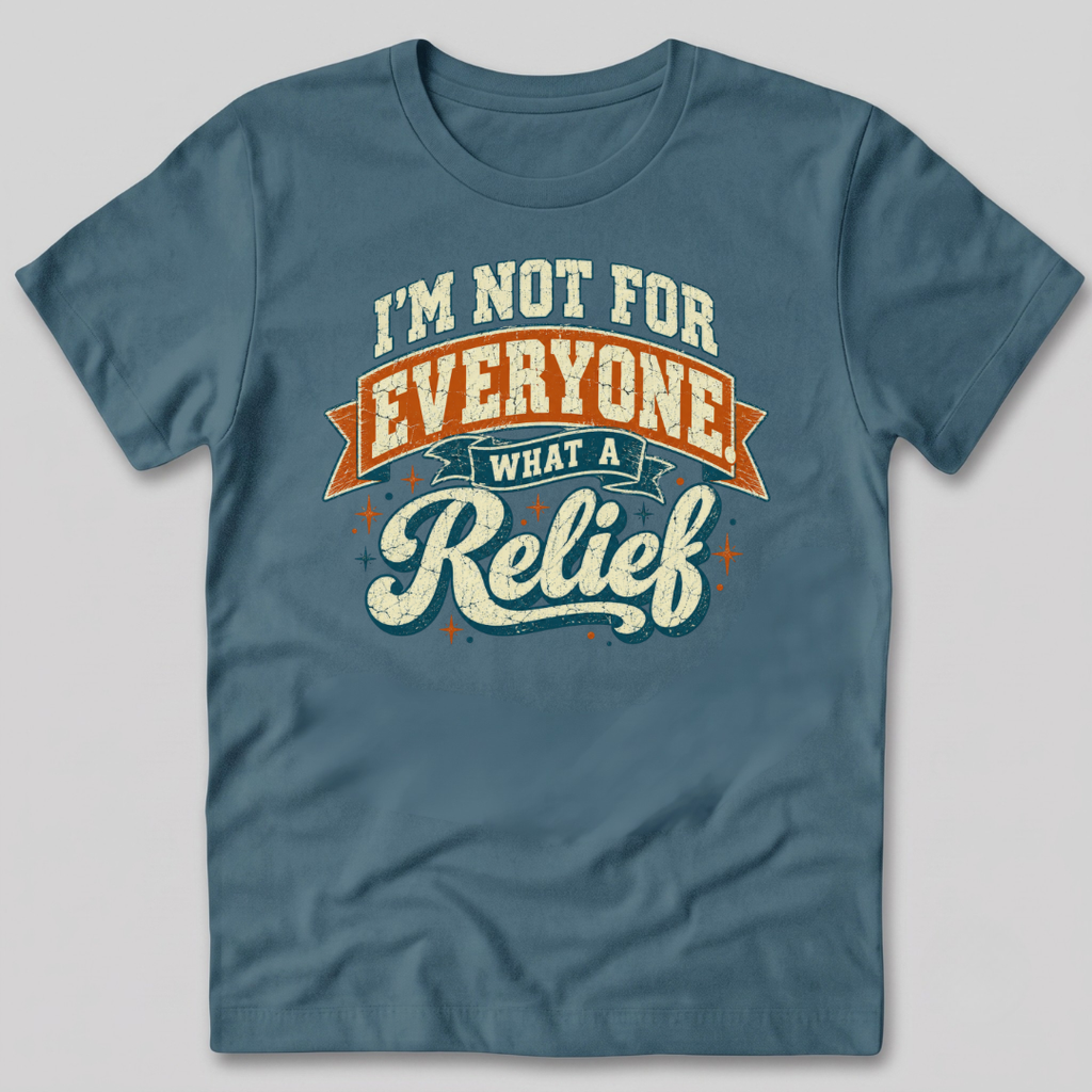 Not For Everyone What A Relief T-Shirt