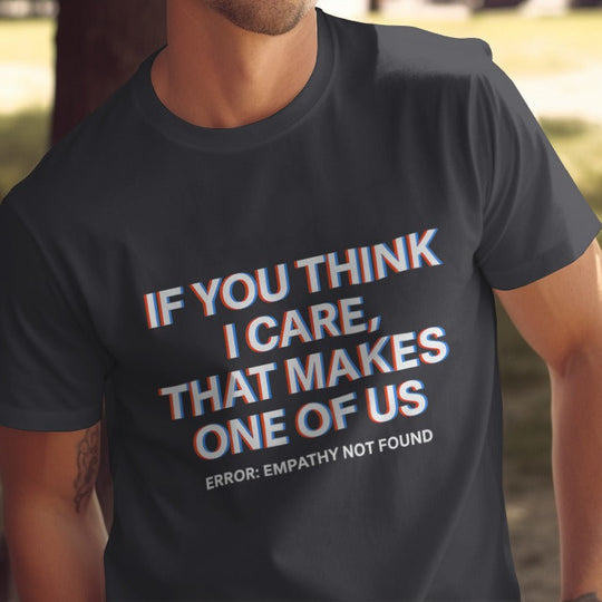 Person wearing a black t-shirt with a motivational quote outdoors