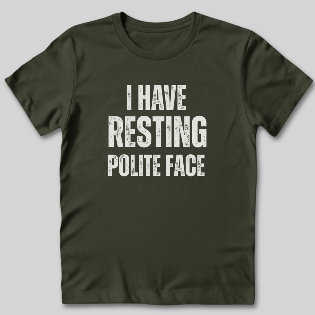 Resting Polite Face T-Shirt