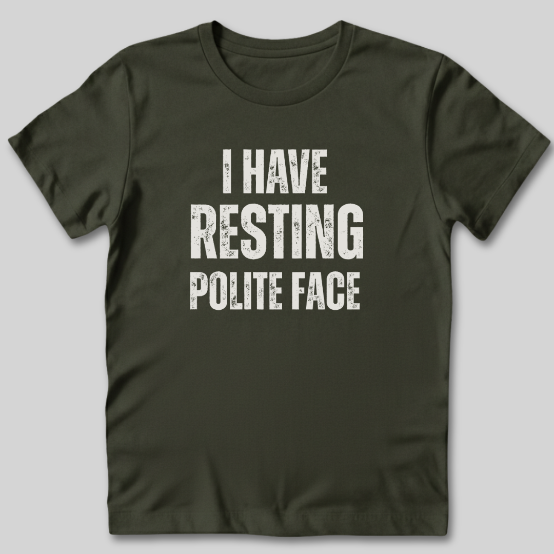 Resting Polite Face T-Shirt