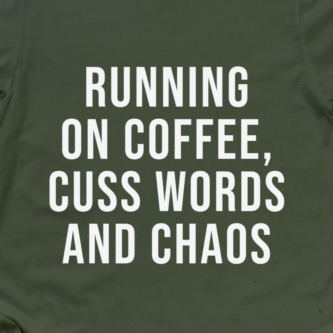 Coffee and Cuss Words T-Shirt-T-Shirt-Deep Heather-S-