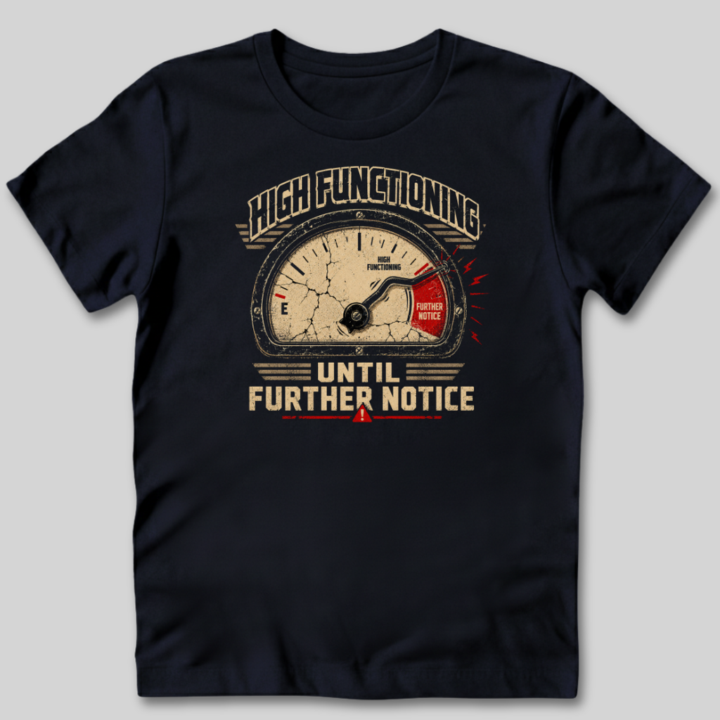 High Functioning Until Further Notice T-Shirt