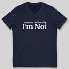 I Seem Friendly V-Neck T-Shirt