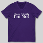 I Seem Friendly V-Neck T-Shirt