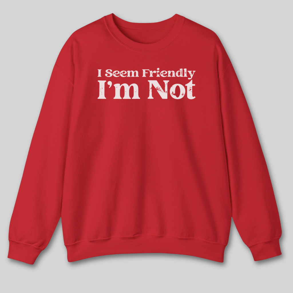 I Seem Friendly Sweatshirt