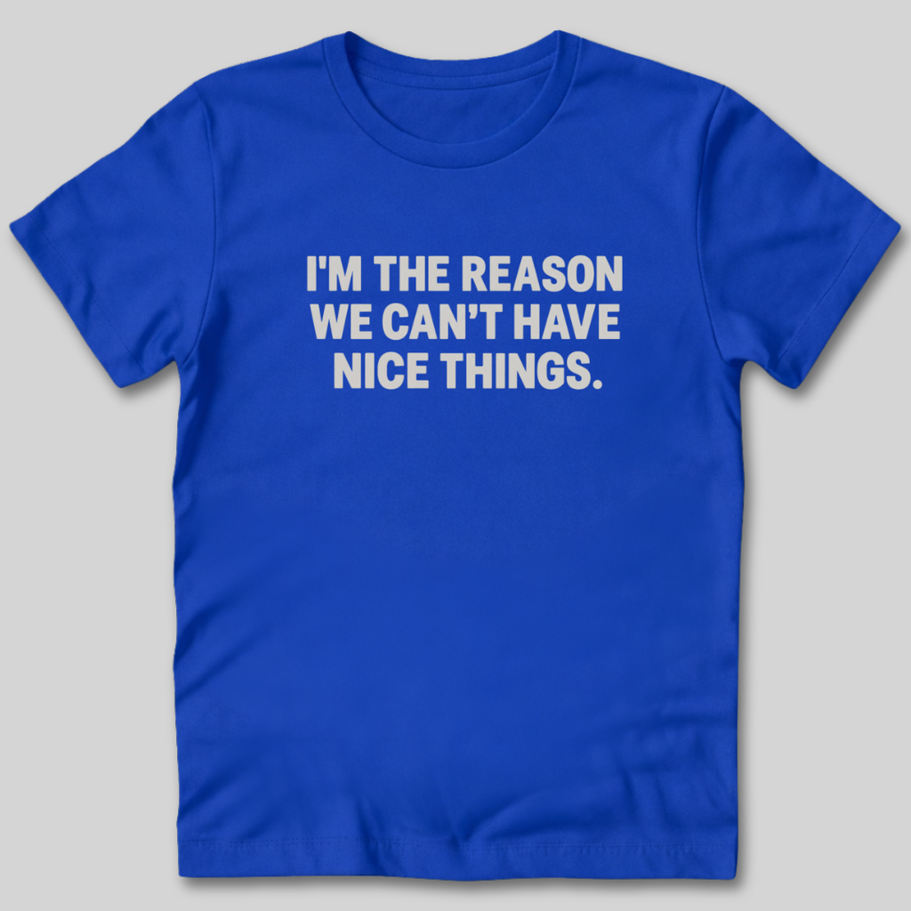 I'm The Reason We Can't Have Nice Things T-Shirt