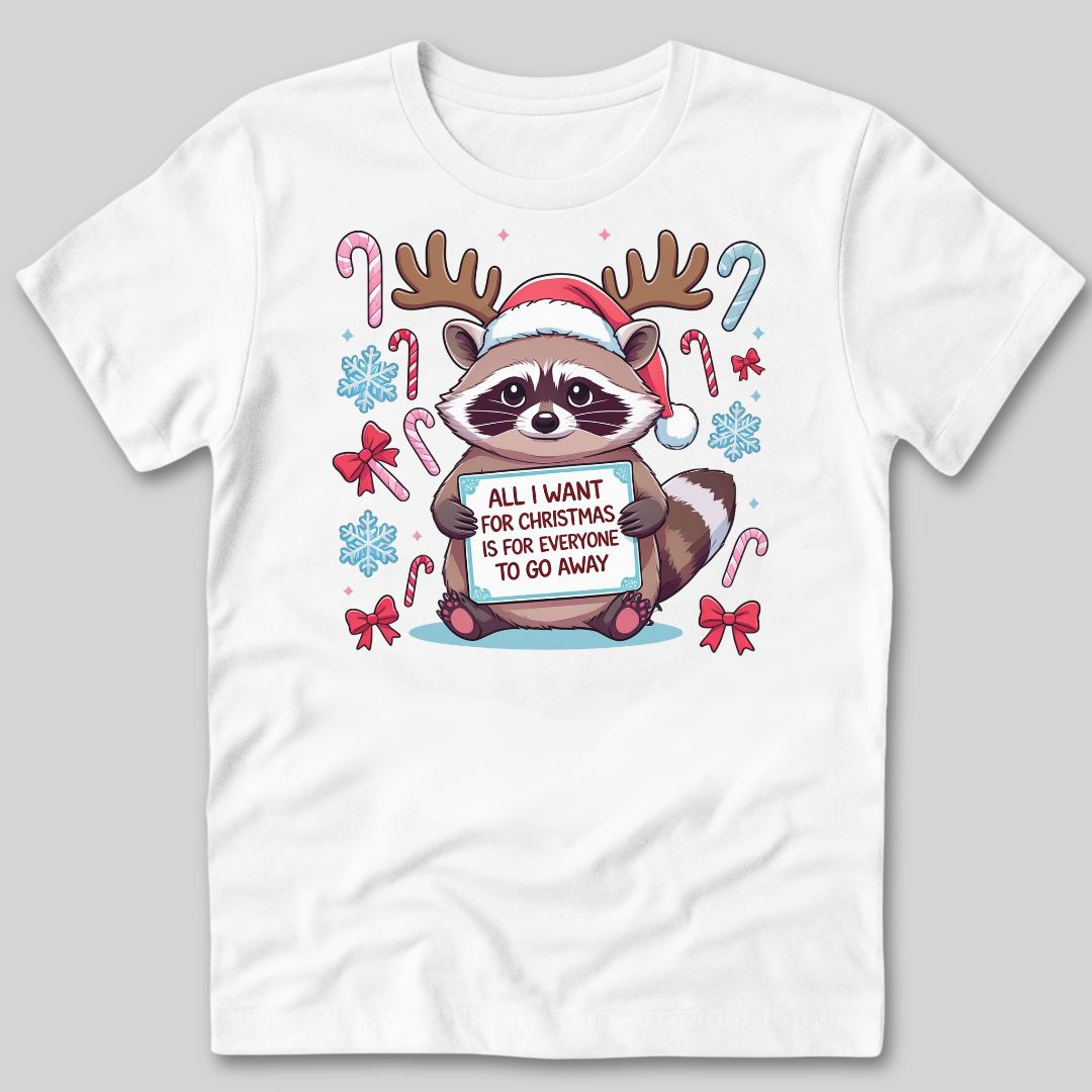 Go Away Anti-Social Christmas T-Shirt